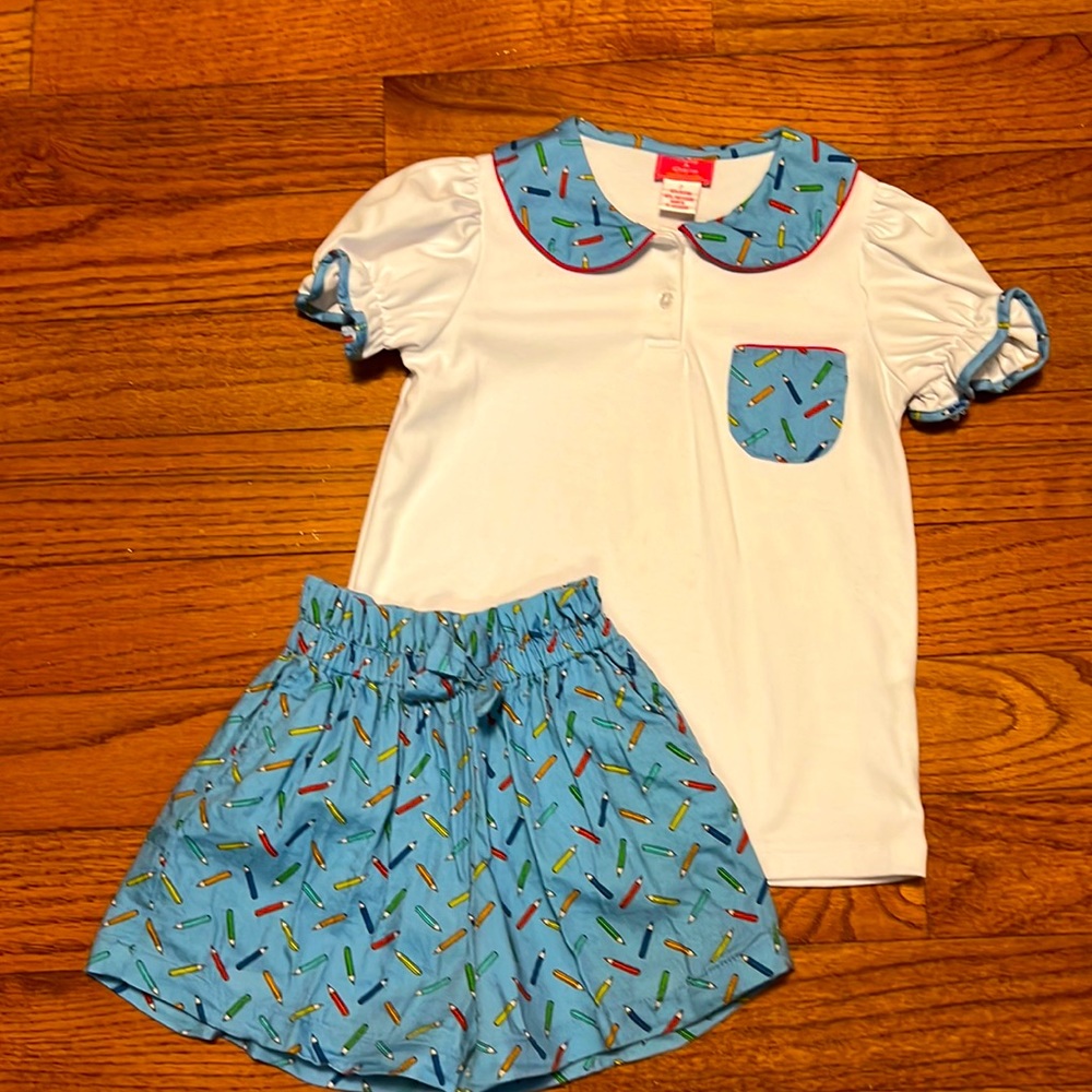 Claire and Charlie size 7 Back to School set